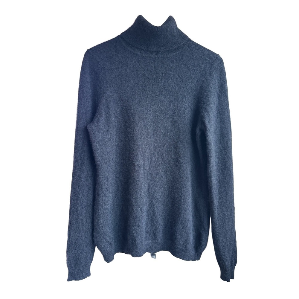 Charter Club Luxury Cashmere Turtleneck Sweater Women M Black Pullover